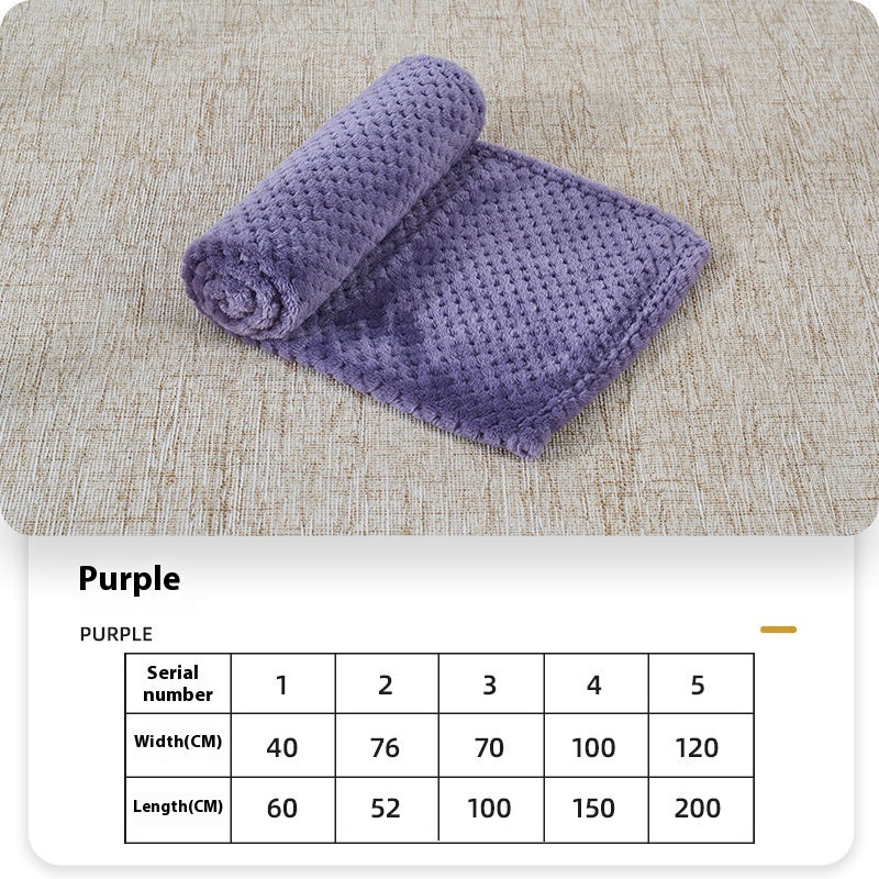Summer Coral Fleece Blanket For Dogs