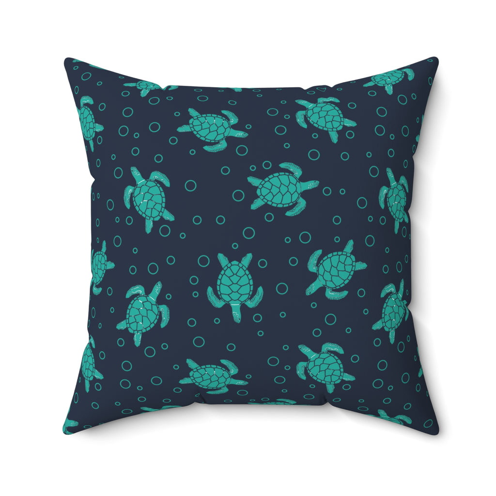 Sea Turtle Pattern Pillow | Throw Pillow