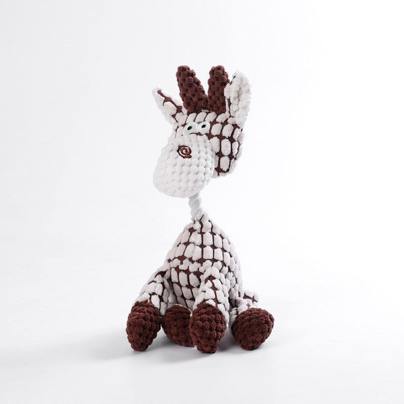Plush Dog Toy Animal Shaped Dog Chew Toys