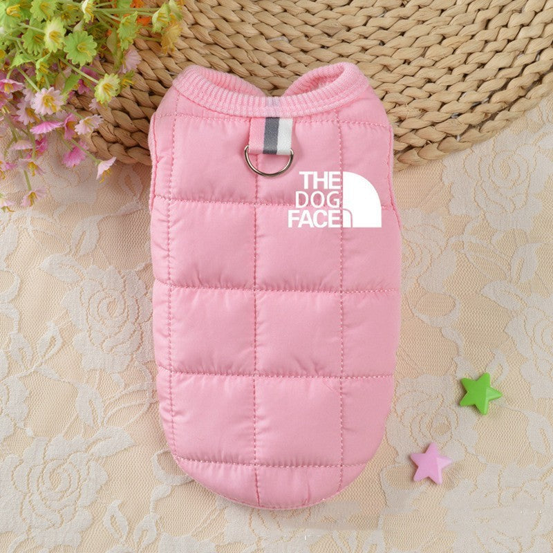 Dog clothing winter cotton dog vest jacket