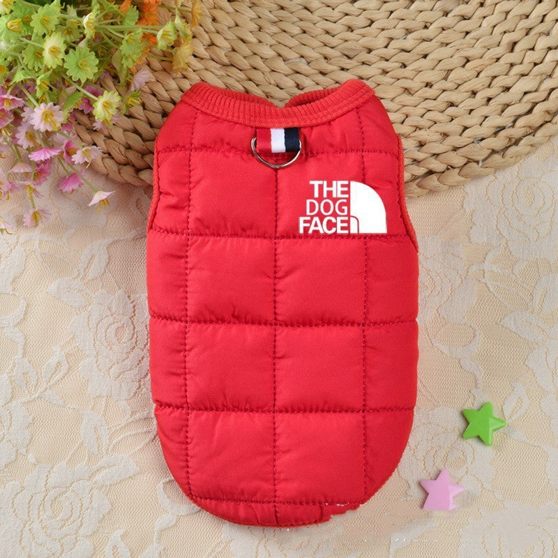 Dog clothing winter cotton dog vest jacket