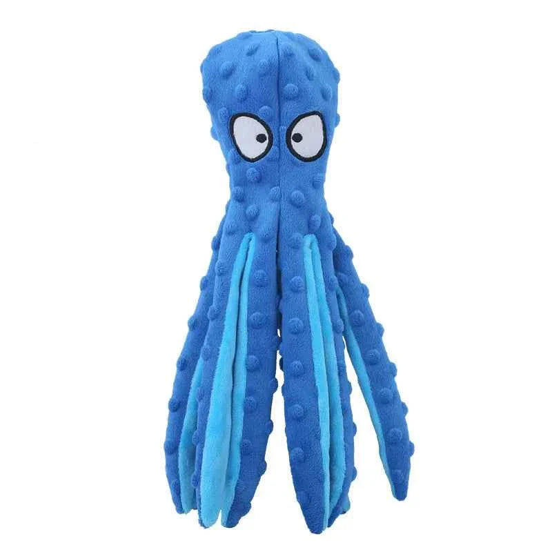 No-Stuffing Crinkle Octopus Dog Toy