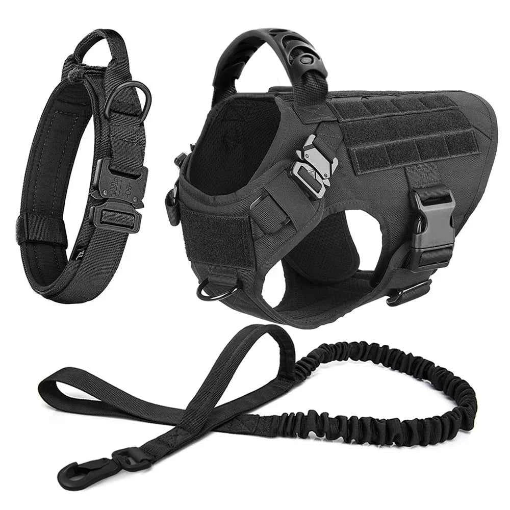 Heavy Duty No Pull Dog Harness and Leash Set