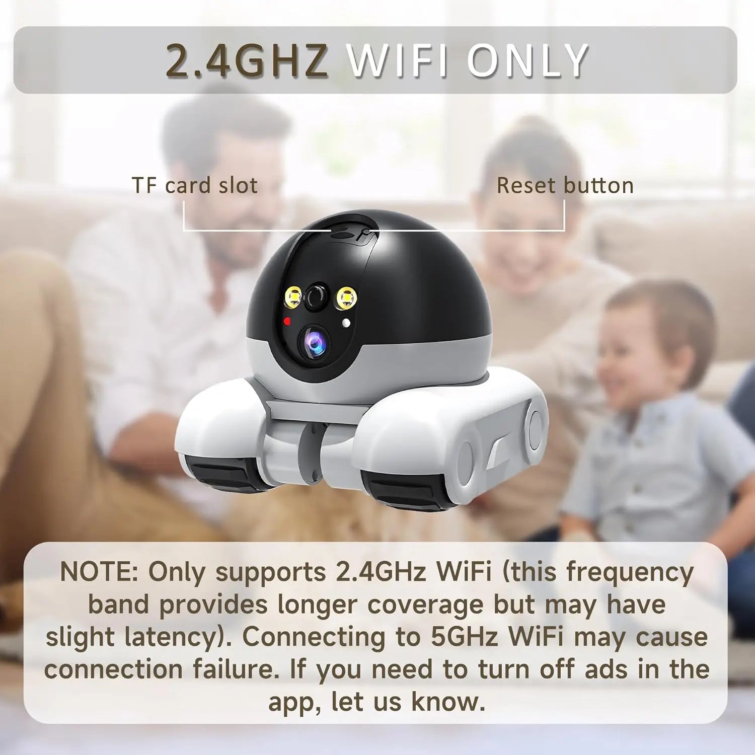 WiFi Robot 1080P Pet Camera with App for Dogs