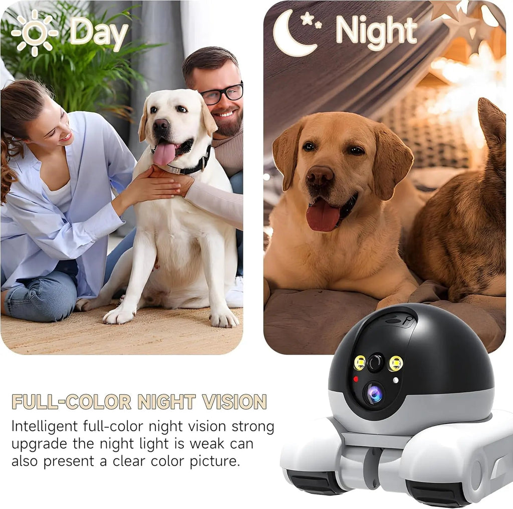 WiFi Robot 1080P Pet Camera with App for Dogs