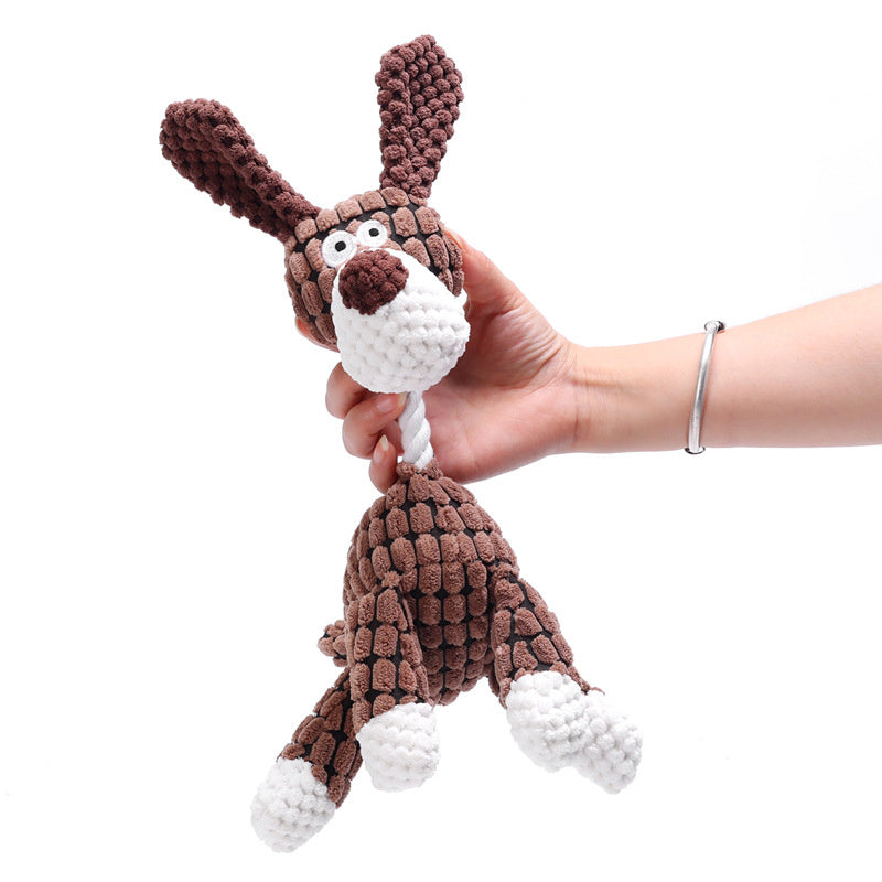 Plush Dog Toy Animal Shaped Dog Chew Toys