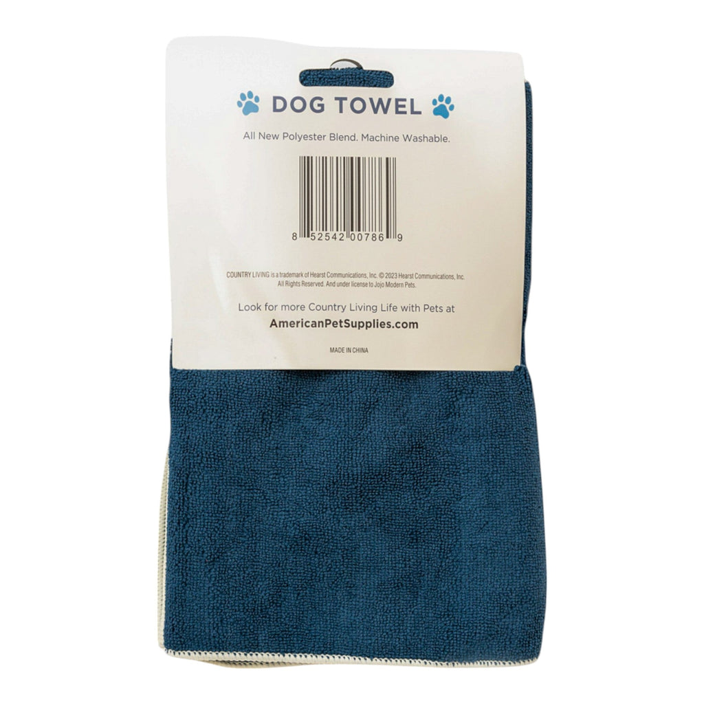 Country Living Marine Blue Dog Bath Towel