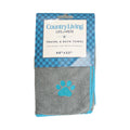 Country Living Gray Dog Bath Towel