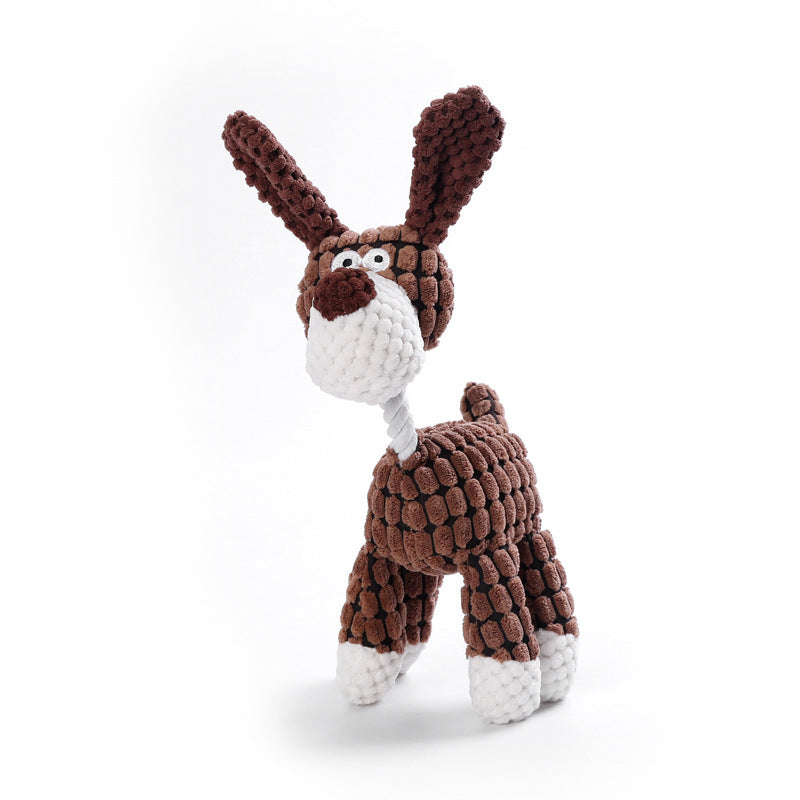 Plush Dog Toy Animal Shaped Dog Chew Toys