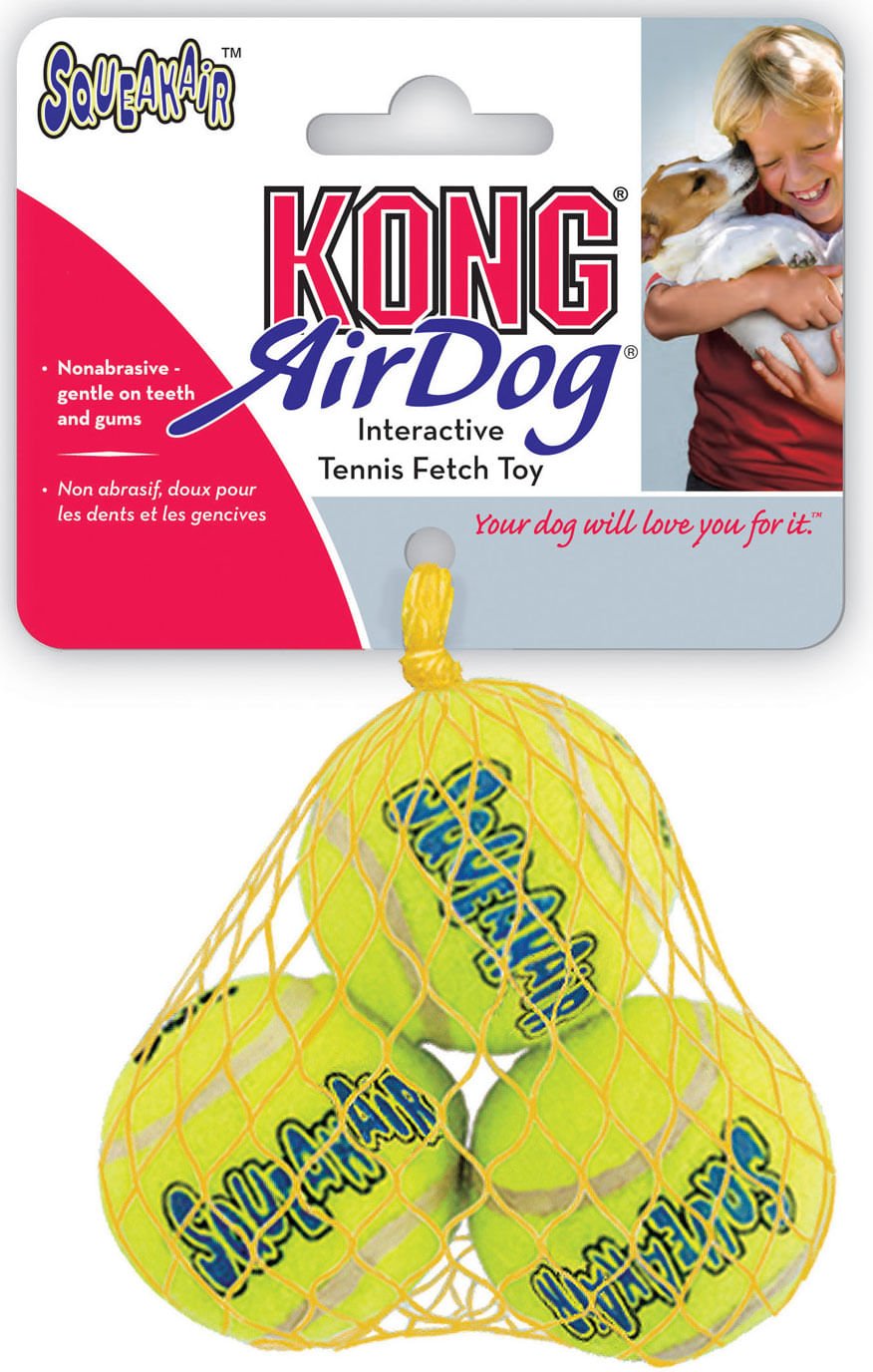 KONG SqueakAir® Ball – Squeaker Tennis Ball