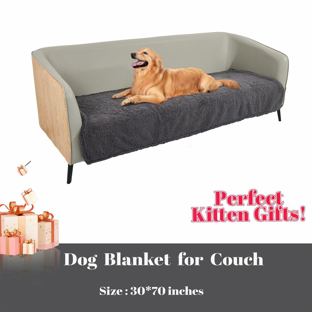 Waterproof Dog Bed Blanket Grey 52x82