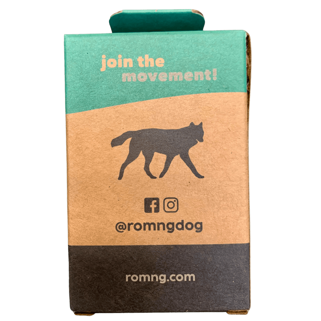 Dog poop bags + bamboo dispenser